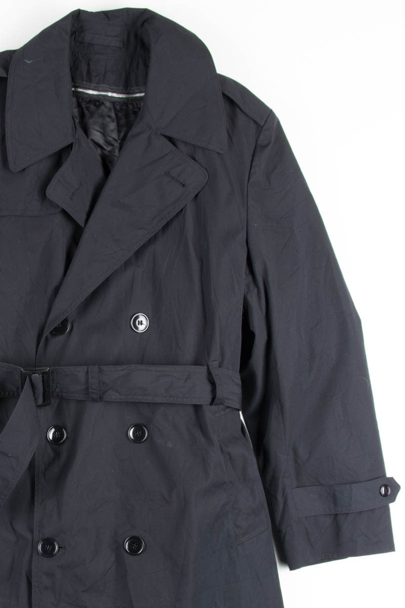 Black Vintage Trench Coat 2