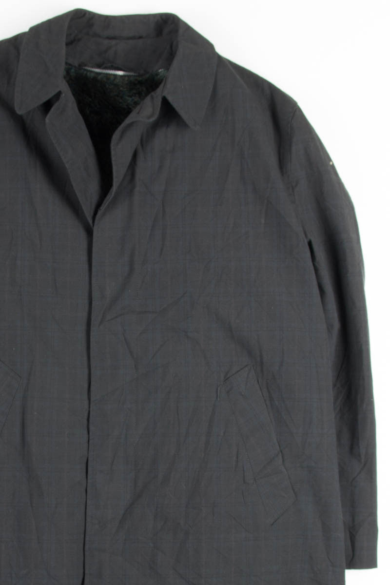 Grey Plaid Vintage Top Coat