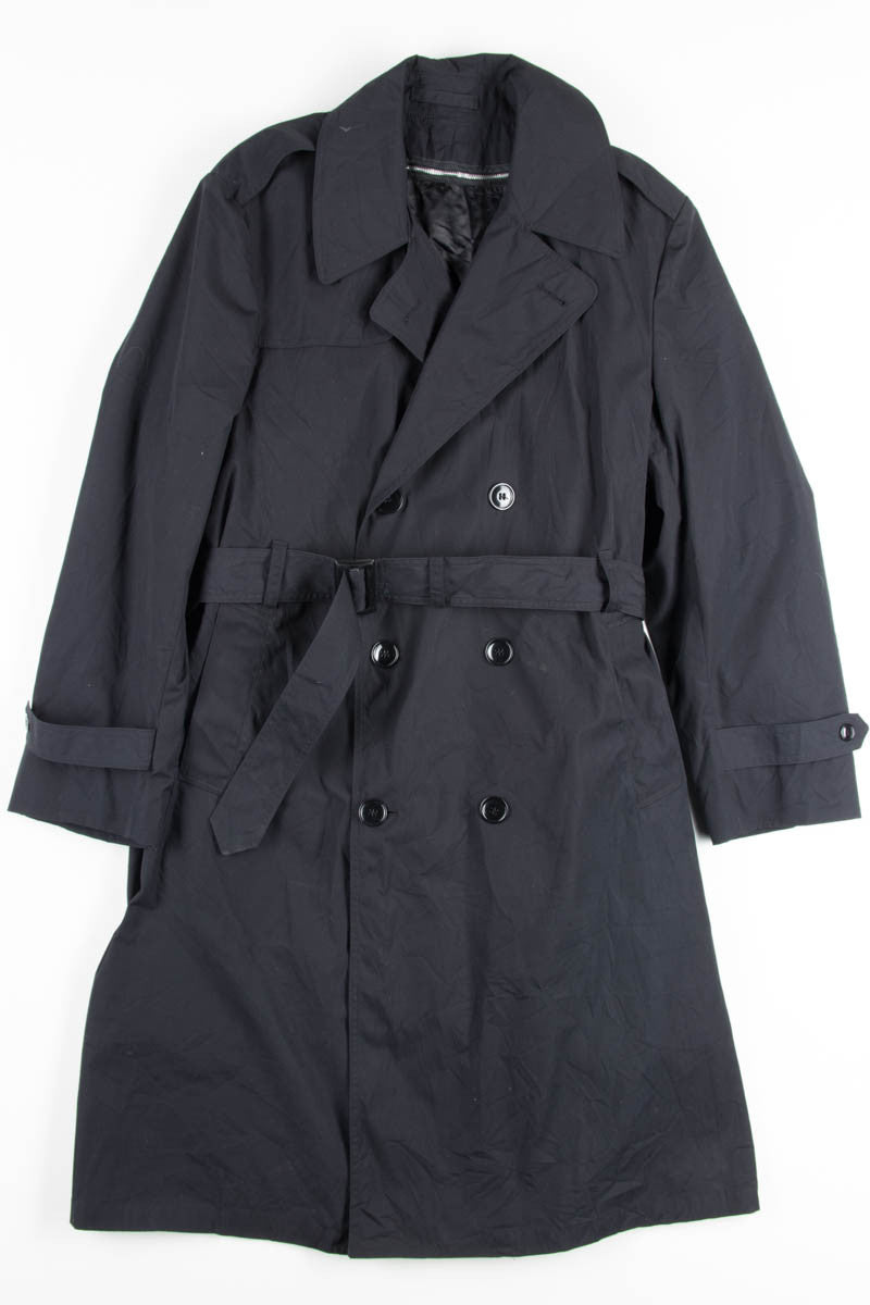 Black Vintage Trench Coat 2