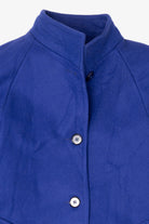 Vintage Blue Andrea Marin Trench Coat (1980s)