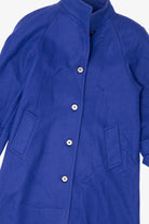 Vintage Blue Andrea Marin Trench Coat (1980s)
