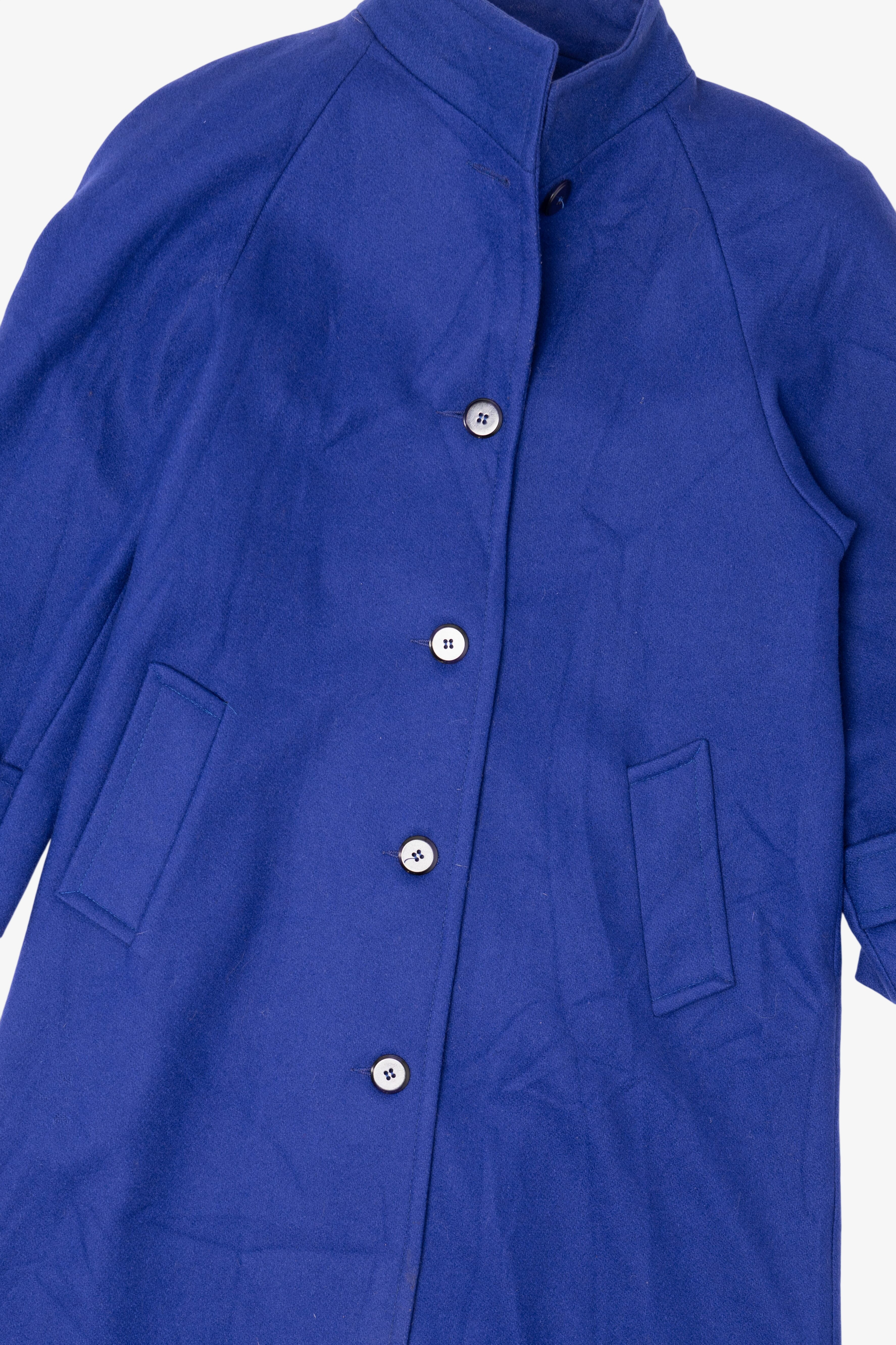 Vintage Blue Andrea Marin Trench Coat (1980s)