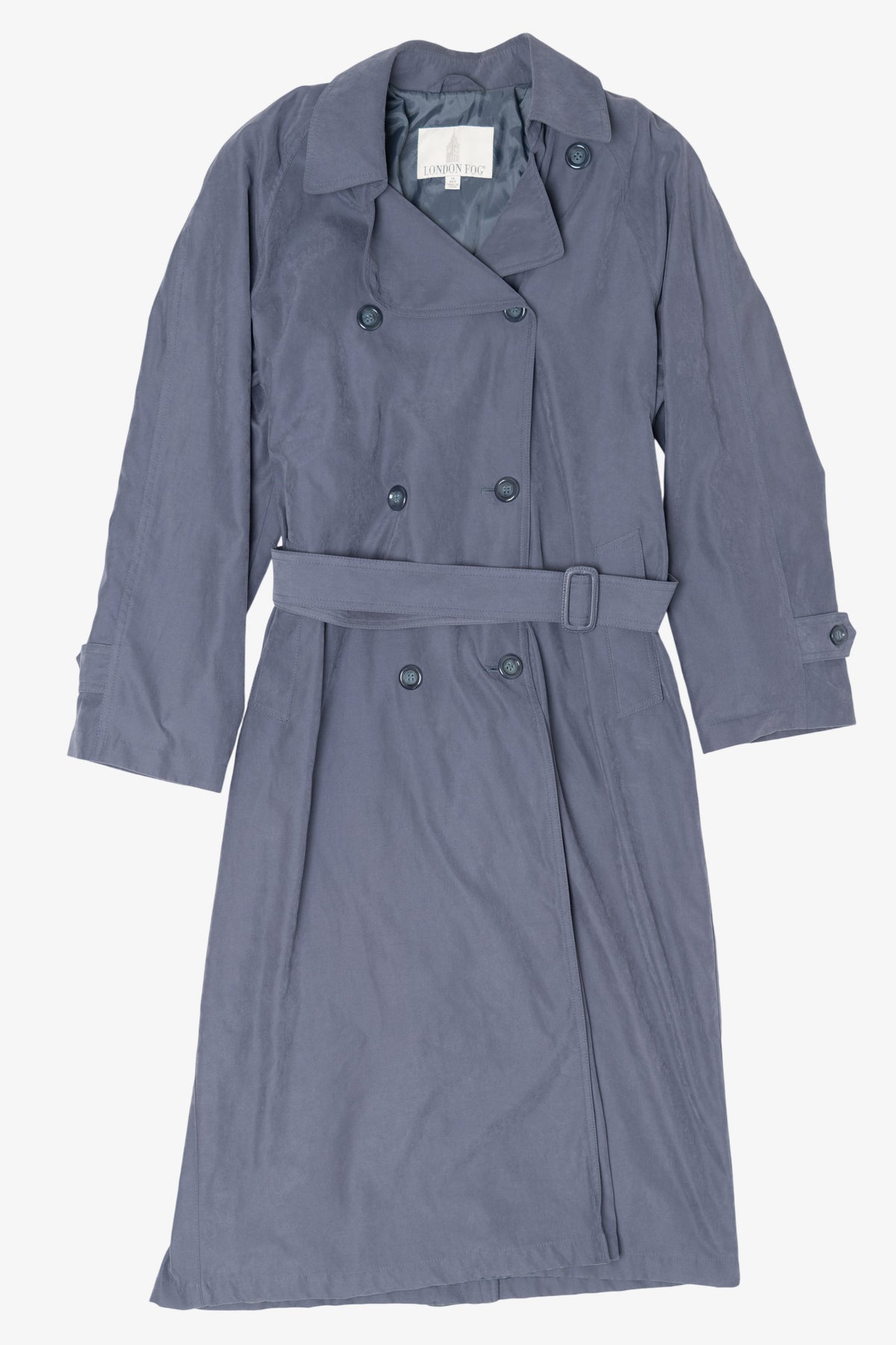 Vintage Gray London Fog Trench Coat (1980s)