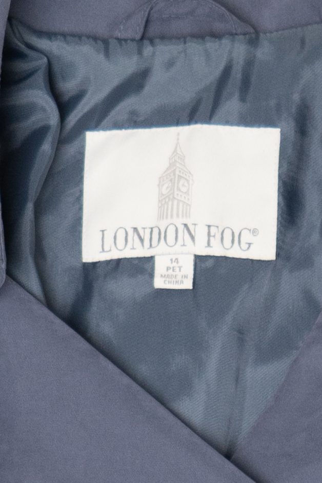 Vintage Gray London Fog Trench Coat (1980s)