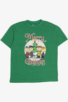 "Merry Christmas" Charlie Brown & Snoopy Peanuts Gang T-Shirt (2020s)