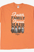 Orange Duck Dynasty "Faith Family And Facial Hair" T-Shirt (2010s)