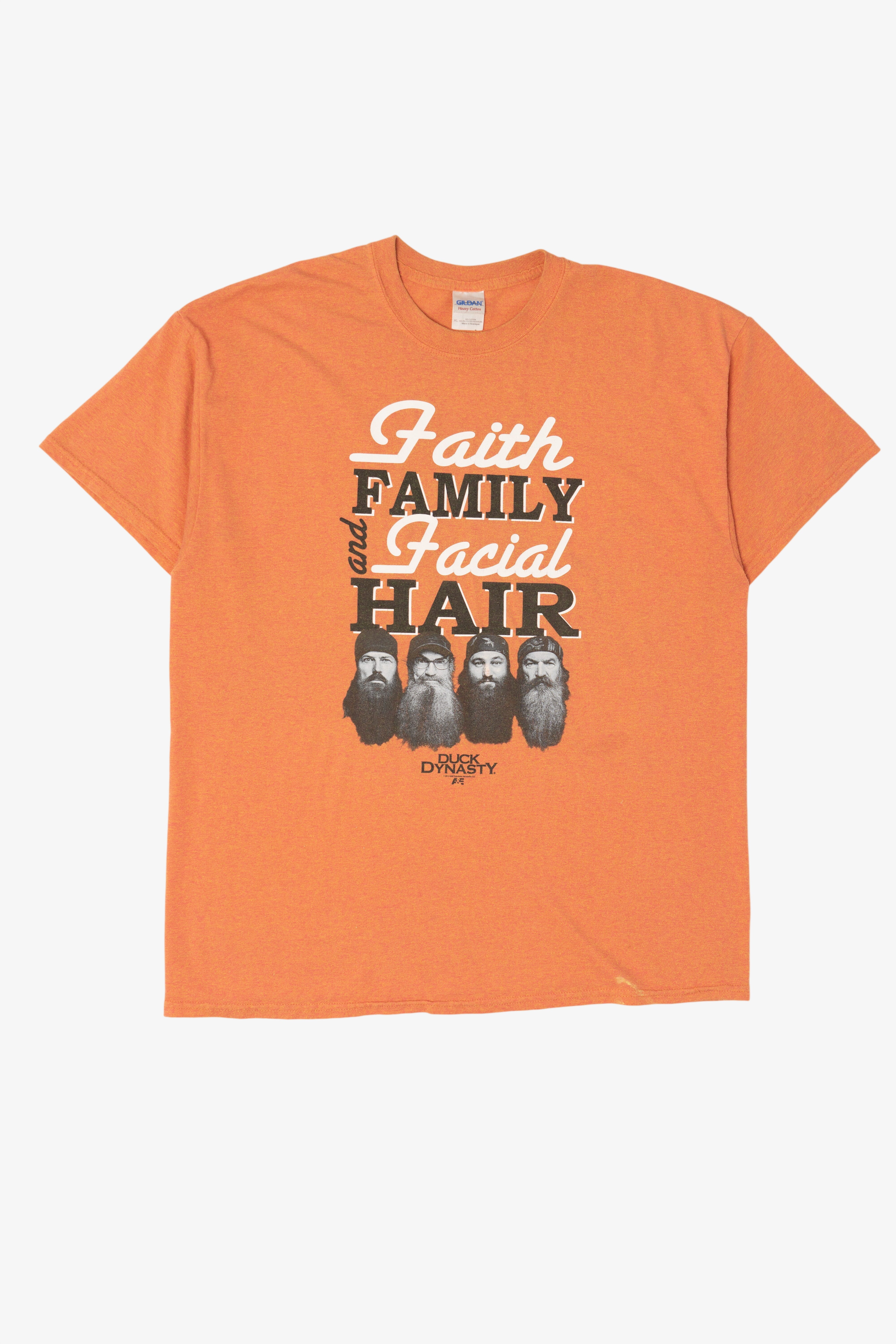 Orange Duck Dynasty "Faith Family And Facial Hair" T-Shirt (2010s)