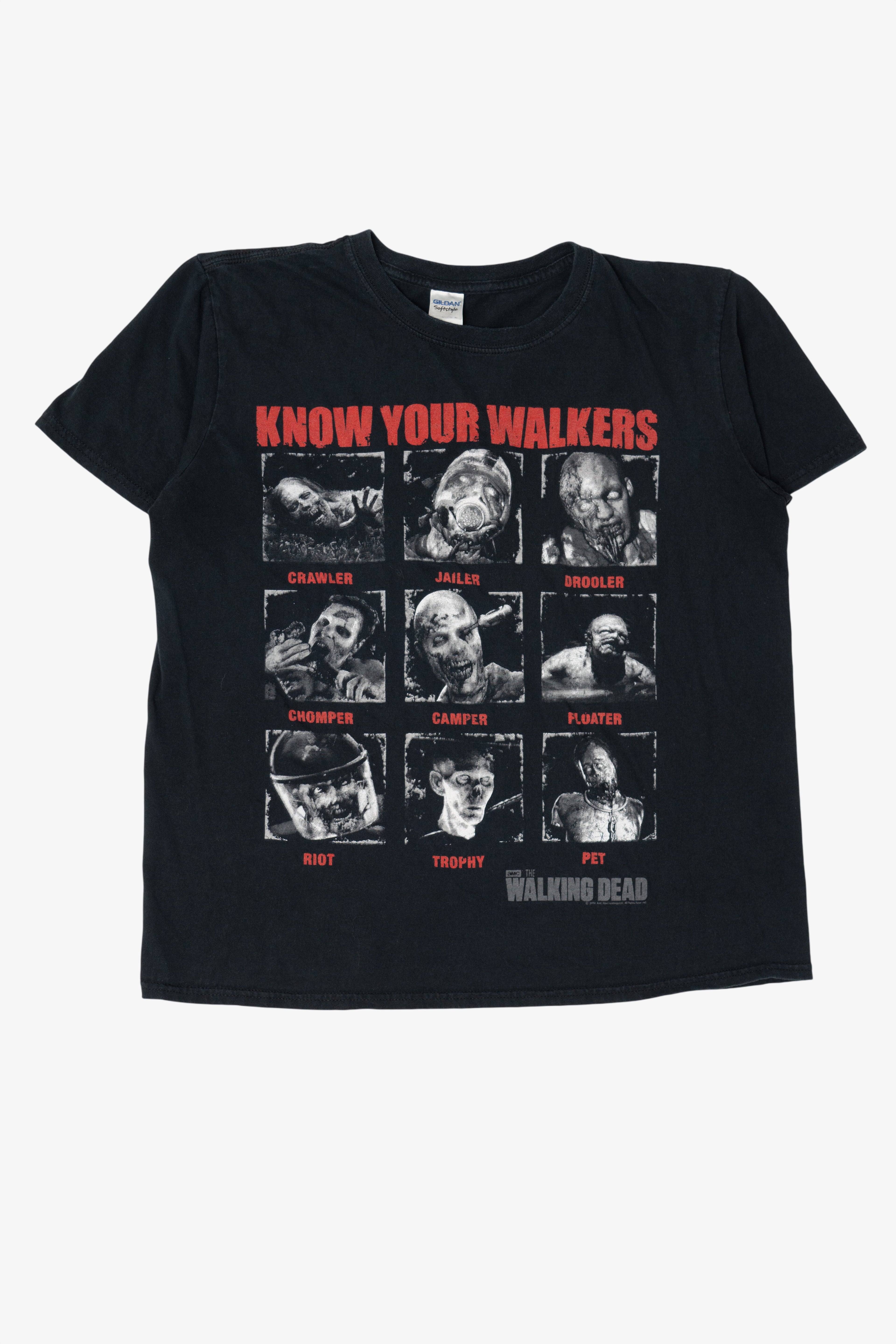 The Walking Dead "Know Your Walkers" Vintage T-Shirt (2010s)