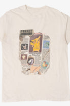 Vintage Pokemon Pikachu Newspaper T-Shirt (2000s)