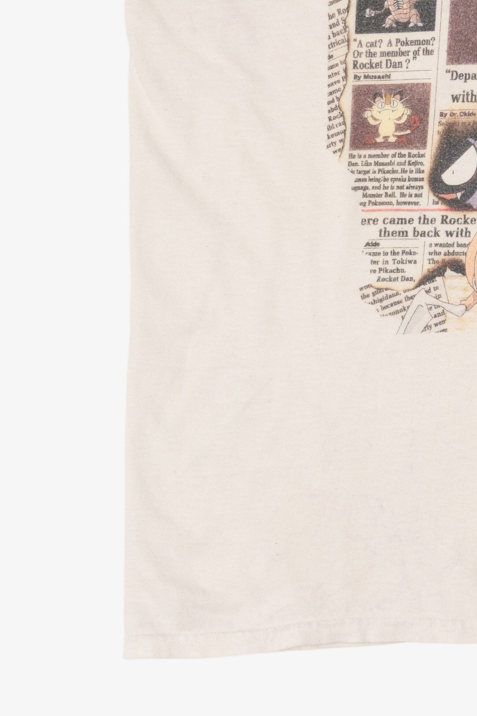 Vintage Pokemon Pikachu Newspaper T-Shirt (2000s)