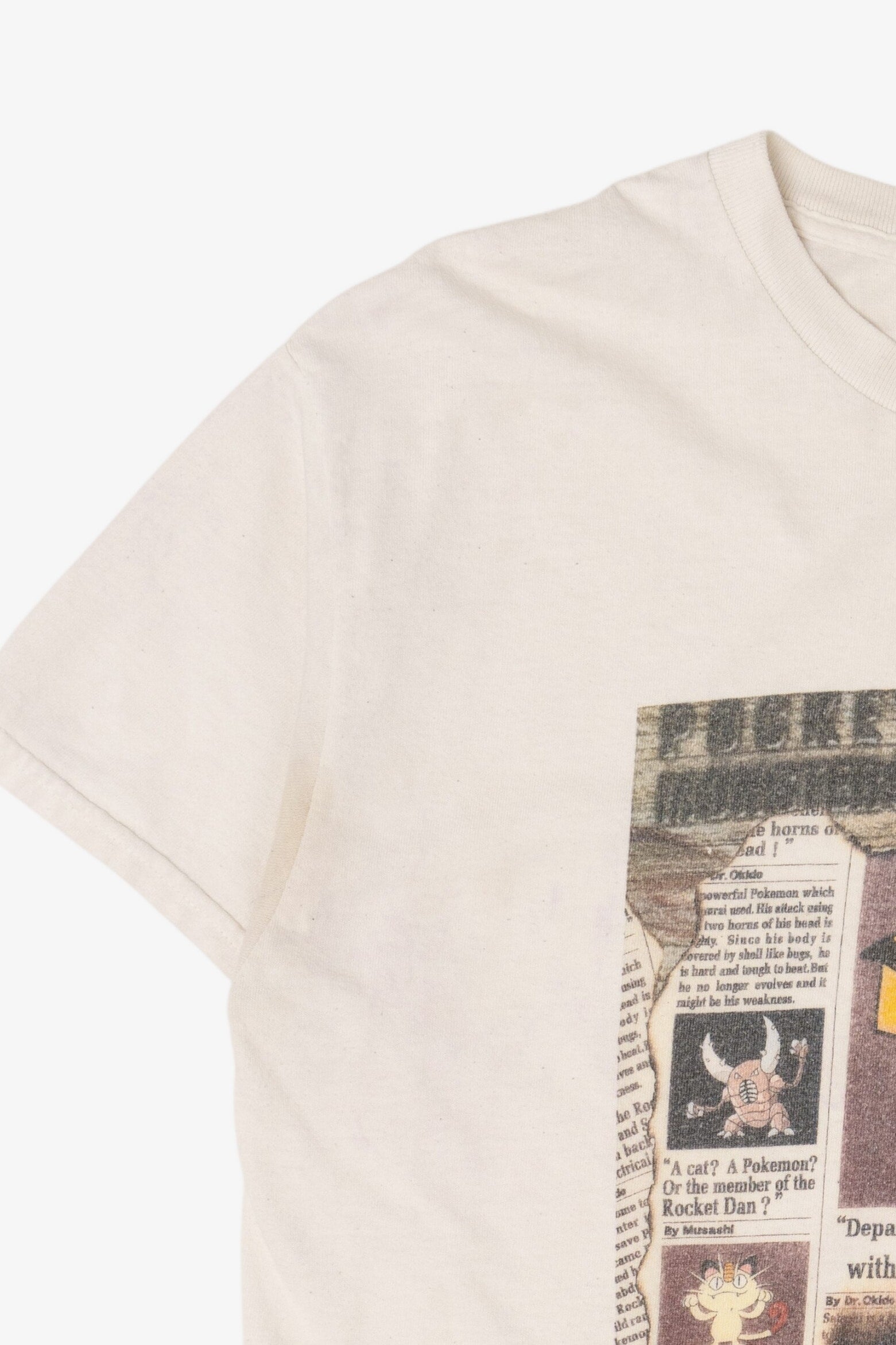 Vintage Pokemon Pikachu Newspaper T-Shirt (2000s)