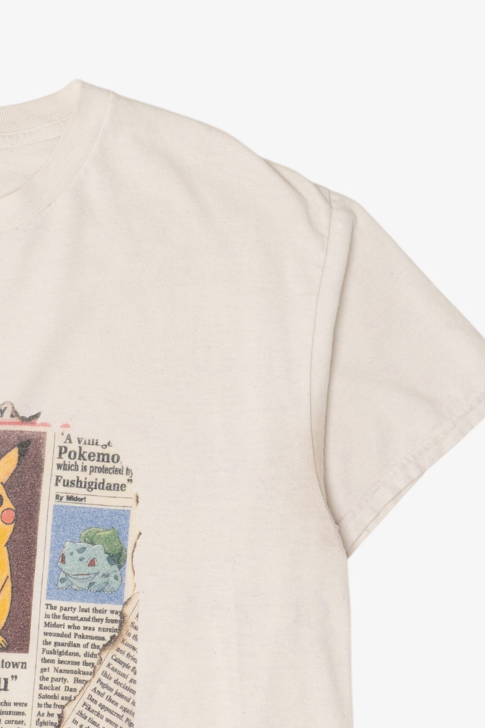 Vintage Pokemon Pikachu Newspaper T-Shirt (2000s)