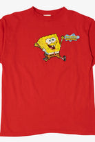 Vintage Red Nickelodeon Spongebob Squarepants T-Shirt (2000s)
