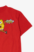 Vintage Red Nickelodeon Spongebob Squarepants T-Shirt (2000s)