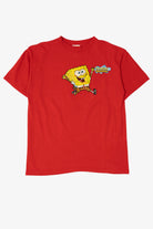 Vintage Red Nickelodeon Spongebob Squarepants T-Shirt (2000s)