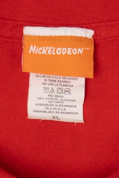 Vintage Red Nickelodeon Spongebob Squarepants T-Shirt (2000s)