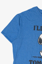 Blue Peanuts "I'll Do It Tomorrow" Snoopy Funny  T-Shirt (2020s)