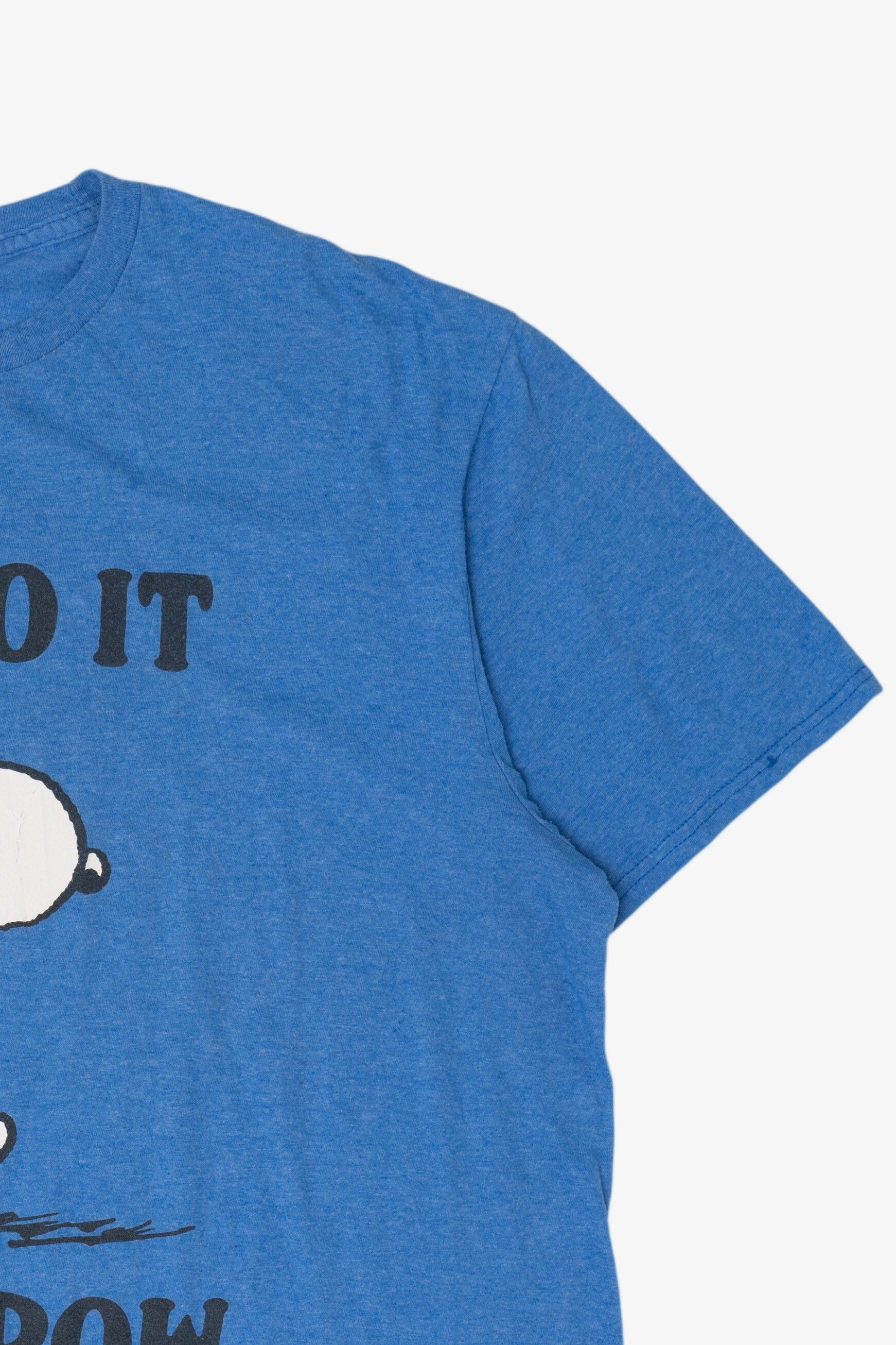 Blue Peanuts "I'll Do It Tomorrow" Snoopy Funny  T-Shirt (2020s)