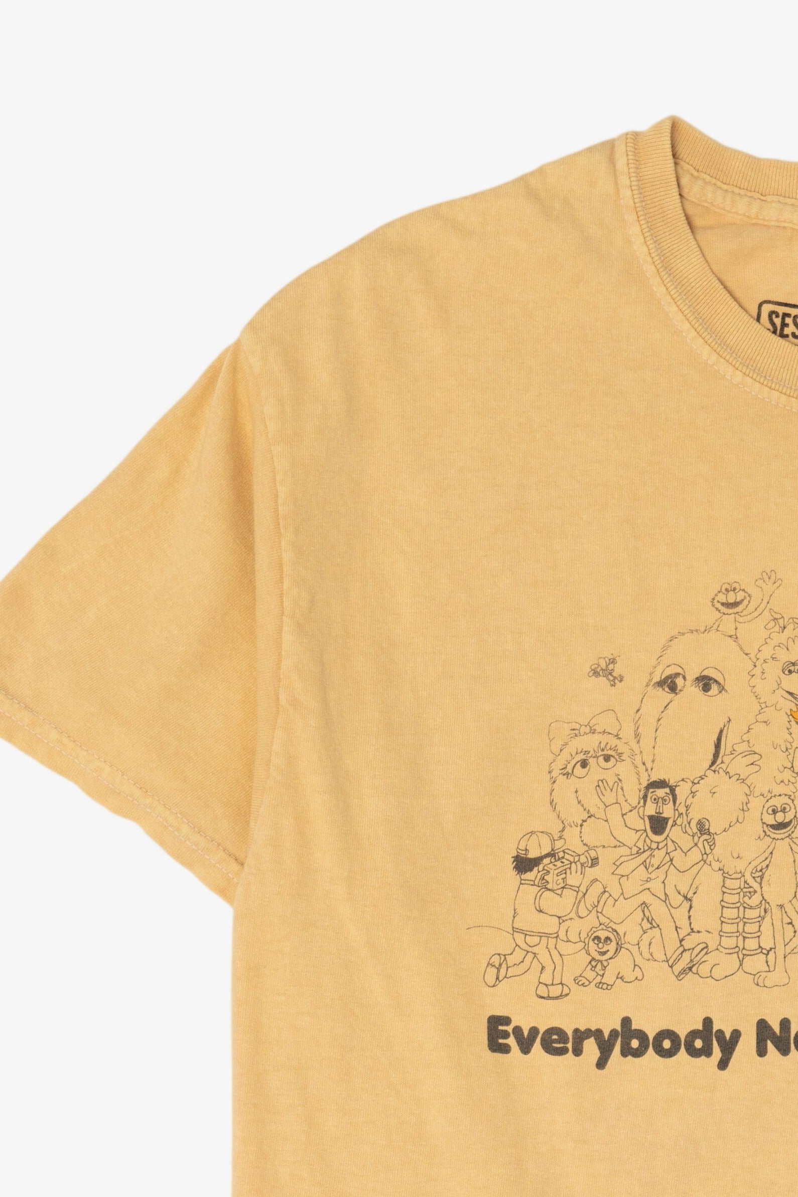 Yellow Sesame Street "Everybody Needs Somebody" T-Shirt (2010s)