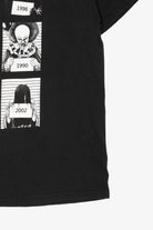 Black Tee Styled Horror Movie Icons Police Line Up T-Shirt (2020s)