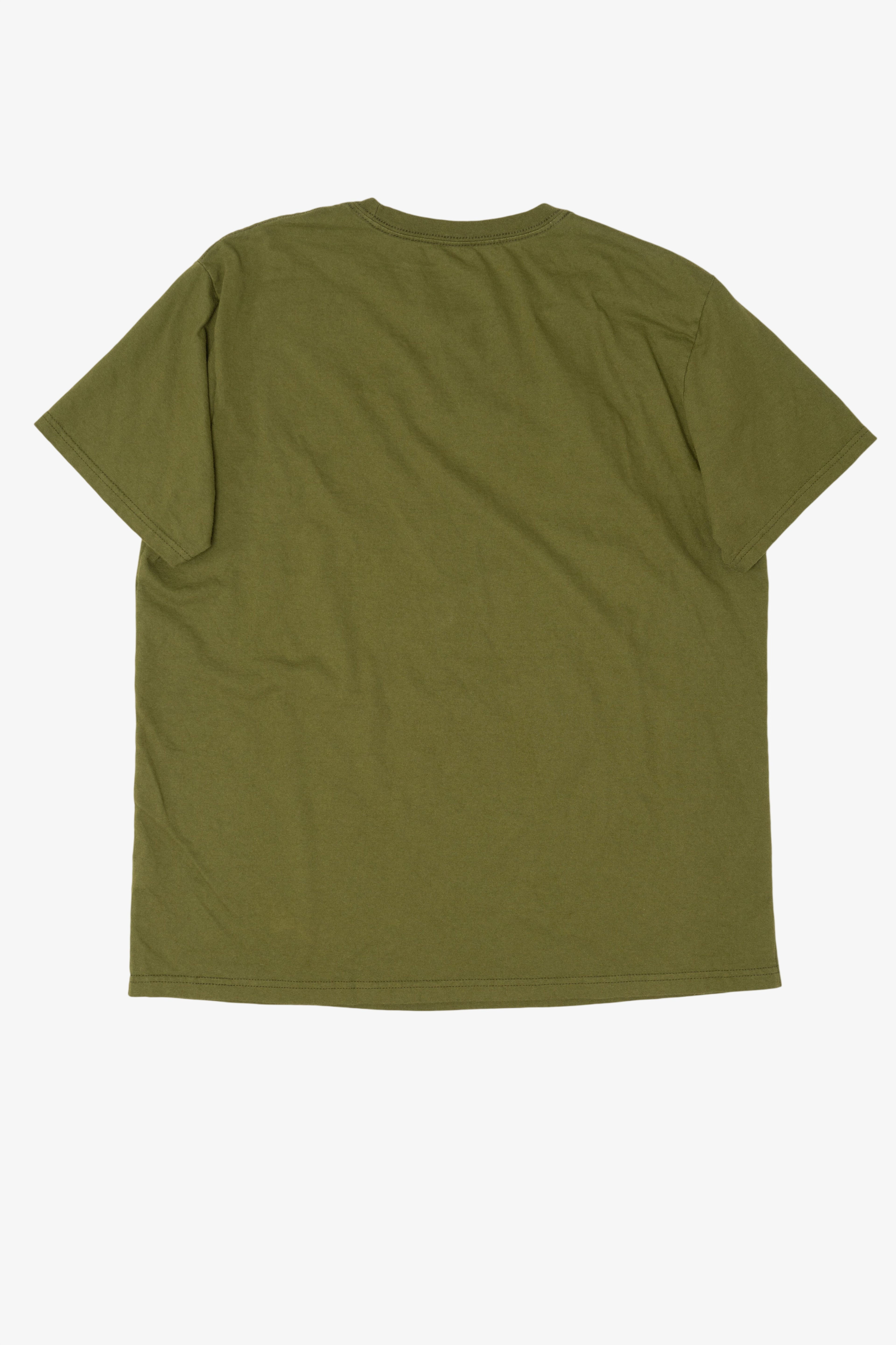 Green Embossed Yoda Star Wars "Do Or Do Not There Is No Try" T-Shirt (2010s)