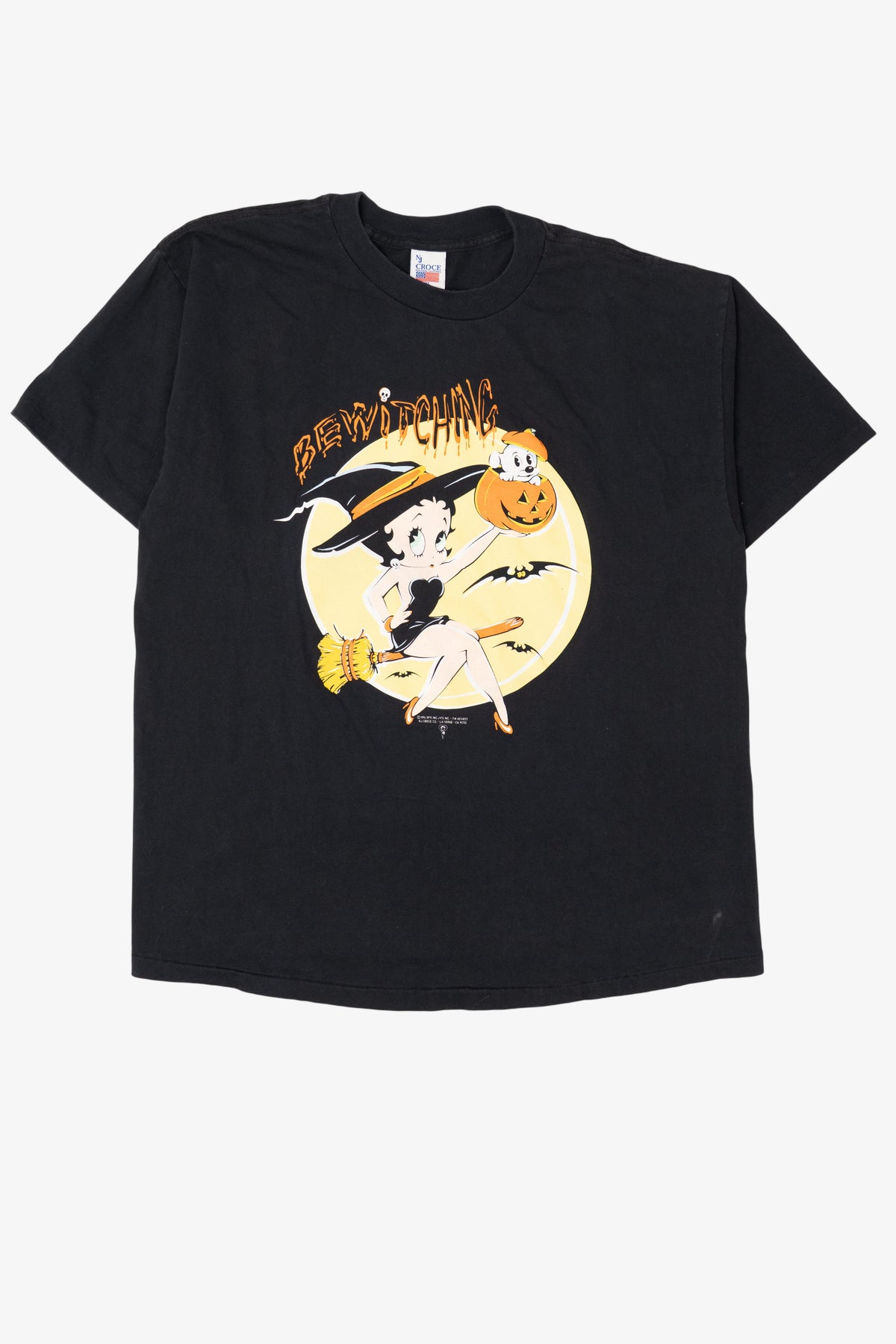 Vintage Betty Boop "Bewitching" Halloween T-Shirt (1990s)