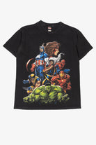 Vintage Marvel Avenger's Superheroes Black T-Shirt (2000s)