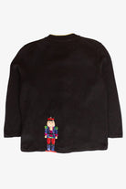 Vintage Black Nutcrackers Christmas Cardigan (2000s)