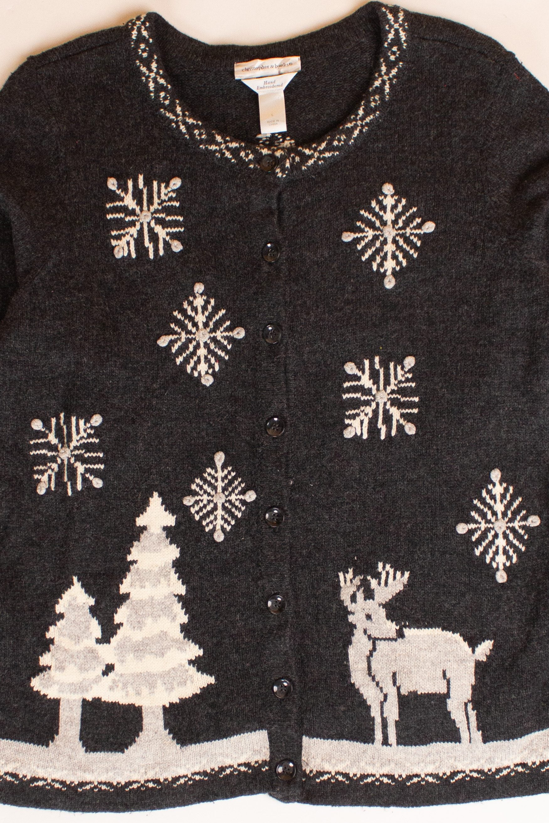 Christopher & Banks Ugly Christmas Cardigan (2010s)