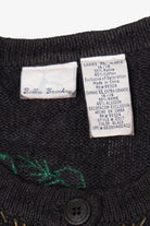 Vintage Black Bobbie Brooks Nutcrackers Ugly Christmas Cardigan (1990s)