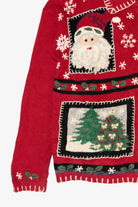 Vintage Red Carolina Colours Ugly Christmas Cardigan (1990s)
