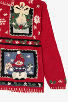 Vintage Red Carolina Colours Ugly Christmas Cardigan (1990s)