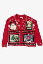 Vintage Red Carolina Colours Ugly Christmas Cardigan (1990s)