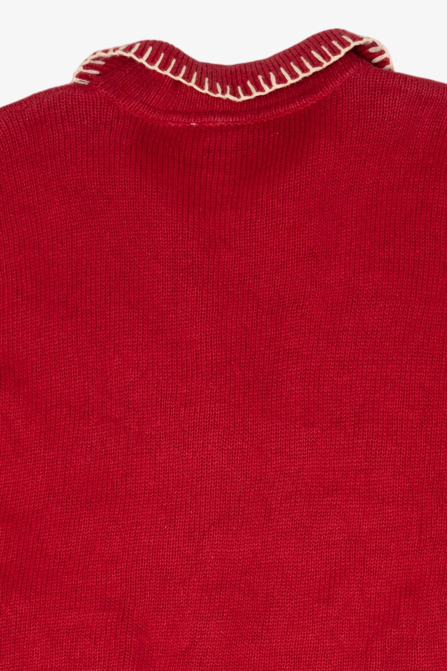 Vintage Red Carolina Colours Ugly Christmas Cardigan (1990s)