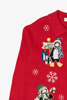 Vintage Red Bechamel Penguins Ugly Christmas Cardigan (1990s)