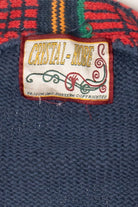 Vintage Blue Crystal Kobe Ugly Christmas Cardigan (1990s)