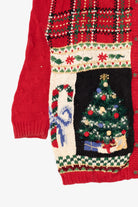 Vintage Red Carolina Colours Ugly Christmas Cardigan (1990s)