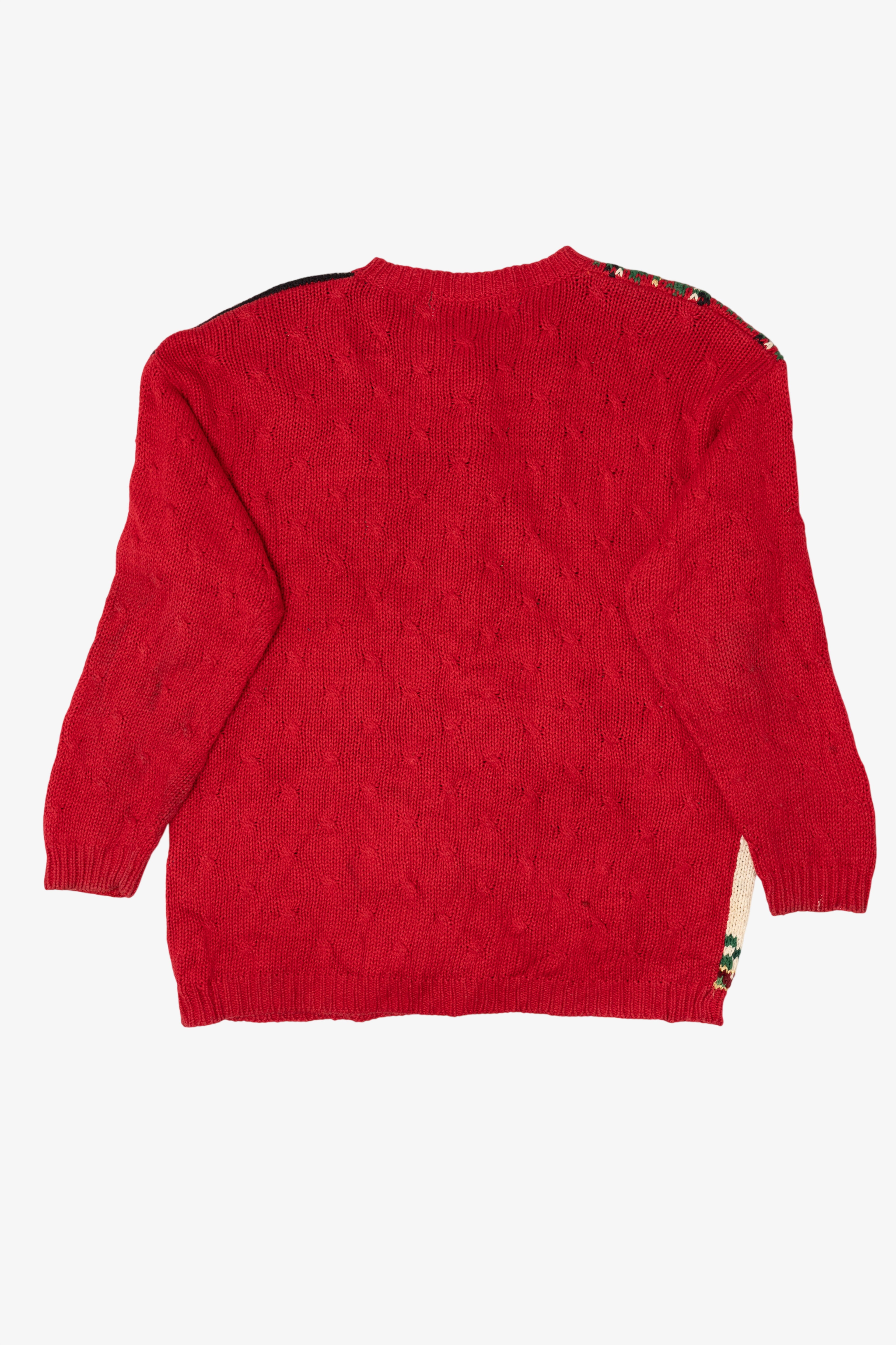 Vintage Red Carolina Colours Ugly Christmas Cardigan (1990s)