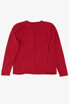 Vintage Red Y2k Lightweight Presents Ugly Christmas Cardigan (2000s)
