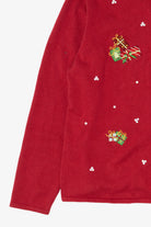 Vintage Red Y2k Lightweight Presents Ugly Christmas Cardigan (2000s)