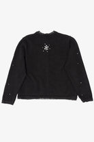 Vintage Black Erika Winter Windows Ugly Christmas Cardigan (2000s)