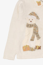 Vintage White OHI Teddy Bear Ugly Christmas Cardigan (2000s)