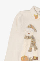 Vintage White OHI Teddy Bear Ugly Christmas Cardigan (2000s)