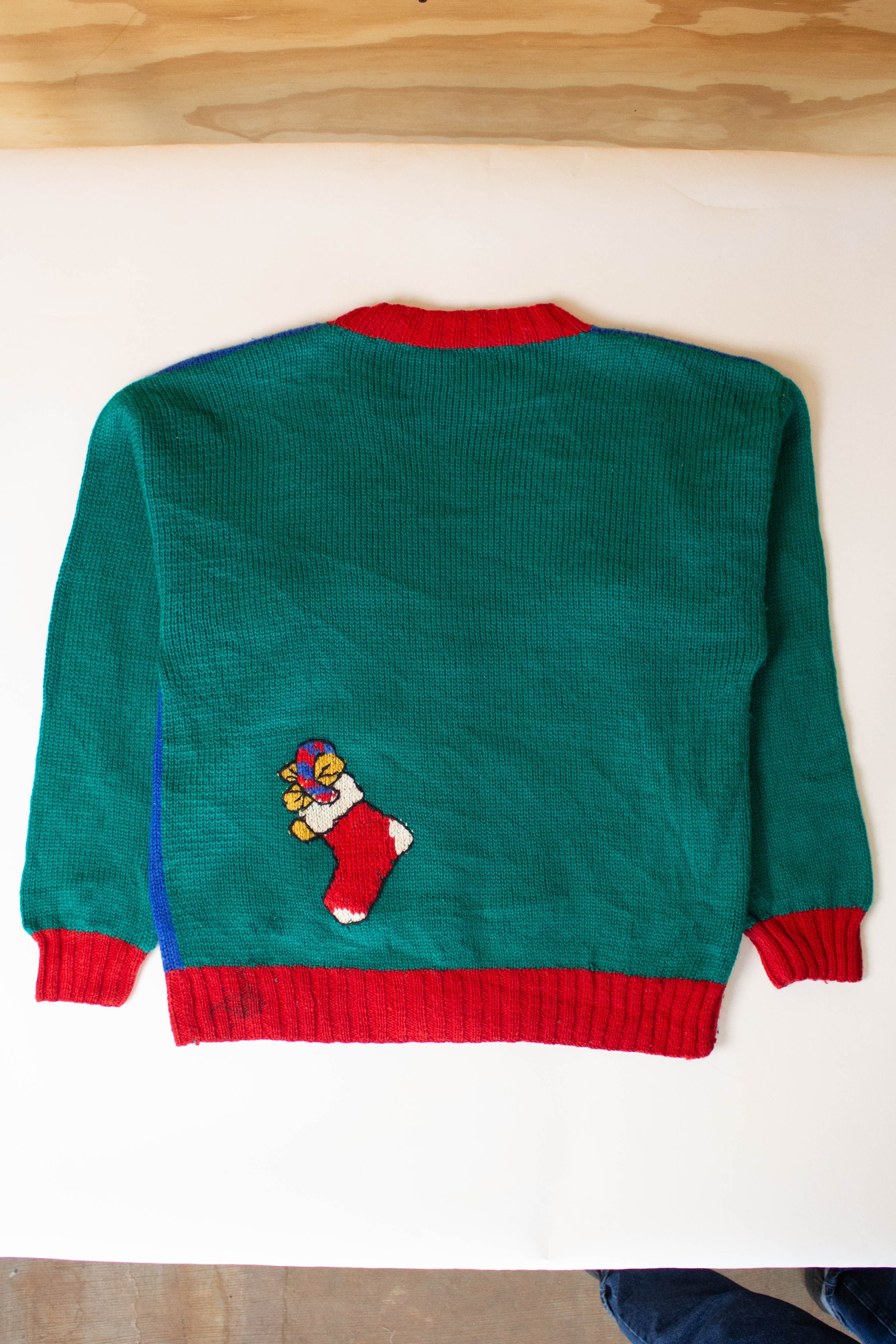 Vintage Allen Jolly Christmas Cardigan (1990s)