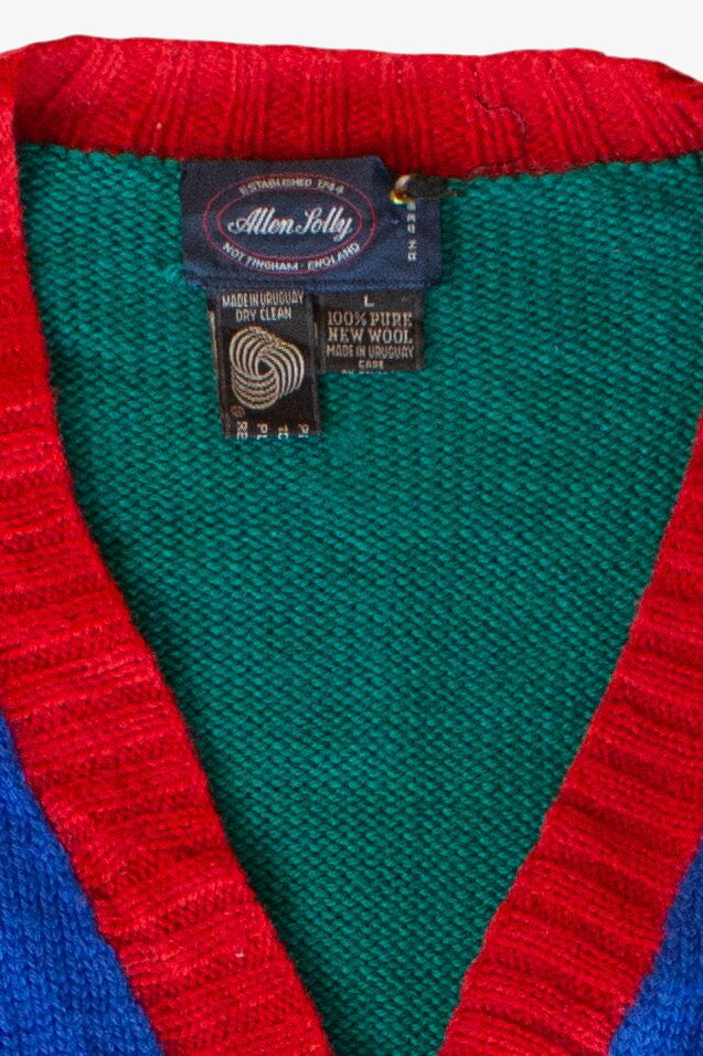 Vintage Allen Jolly Christmas Cardigan (1990s)