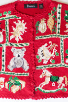 Vintage Stefano Basics Ugly Christmas Cardigan (1990s)