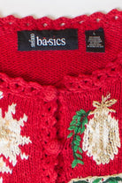 Vintage Stefano Basics Ugly Christmas Cardigan (1990s)