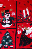Vintage Red Snowman Christmas Pullover (1990s)