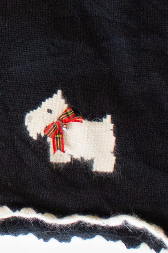 Vintage Terriers Christmas Cardigan (1990s)