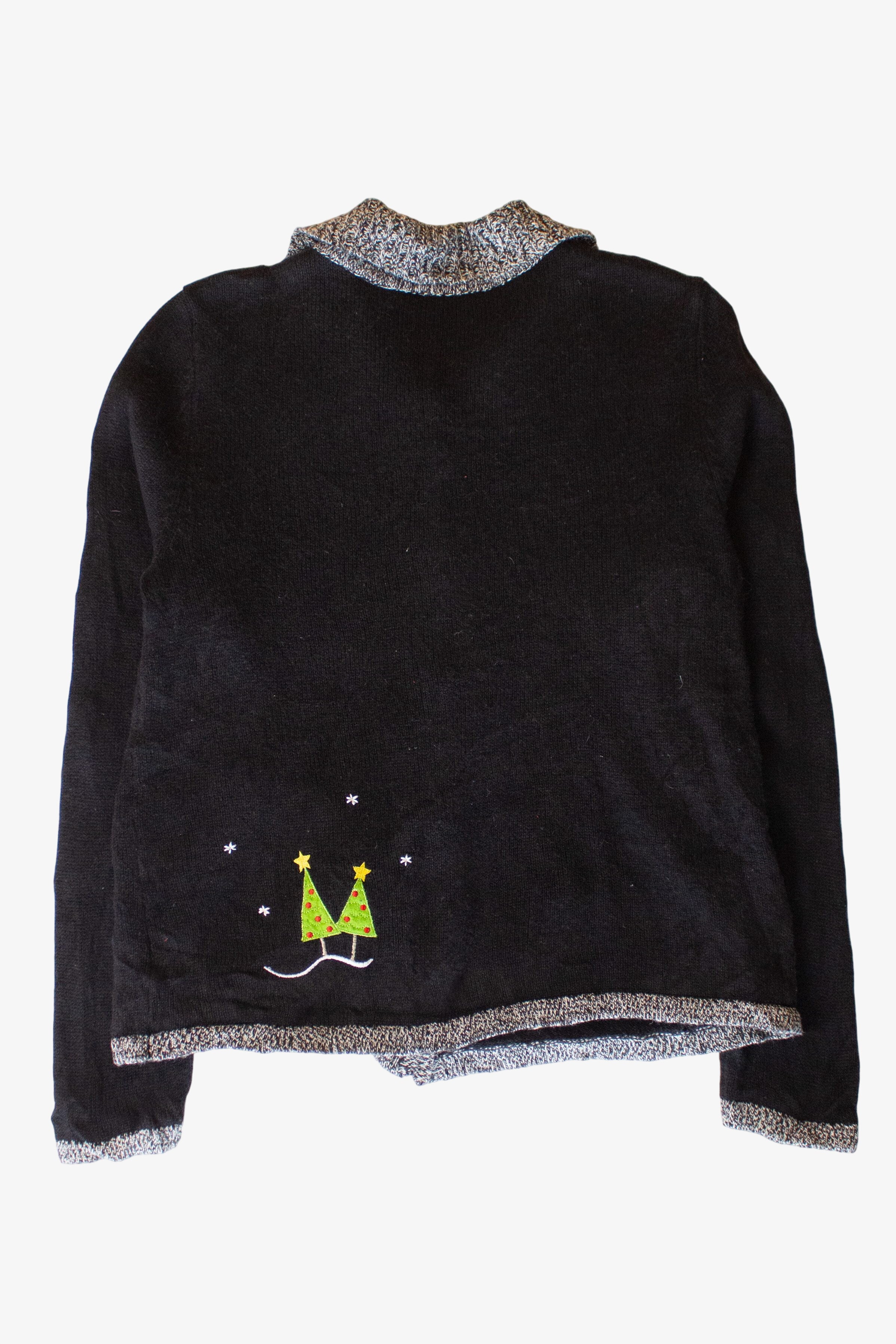 Truck & Cabin Christmas Cardigan (2000s)